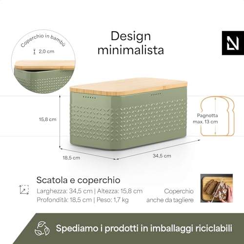 Bread Box I Metal bread box for long lasting freshness with non