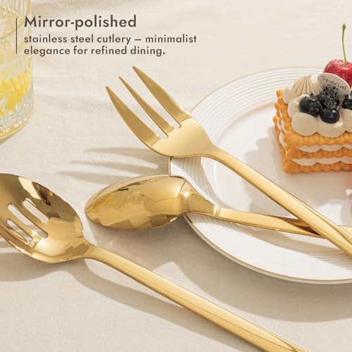 18 10 Large Hostess Gold Serving Utensils (10 Count)