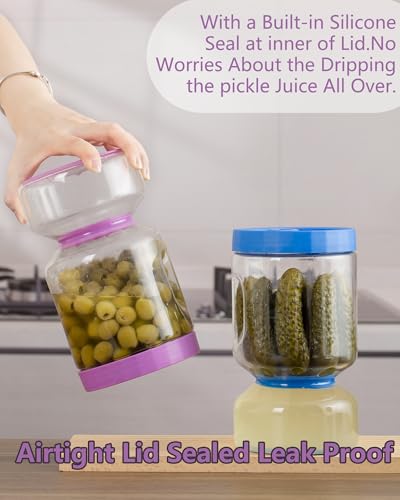 Pickle Jar with Strainer Flip (2 Count)
