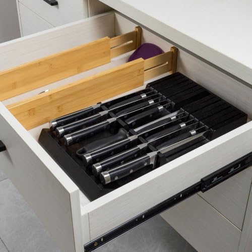 Bamboo Knife Drawer Organizer