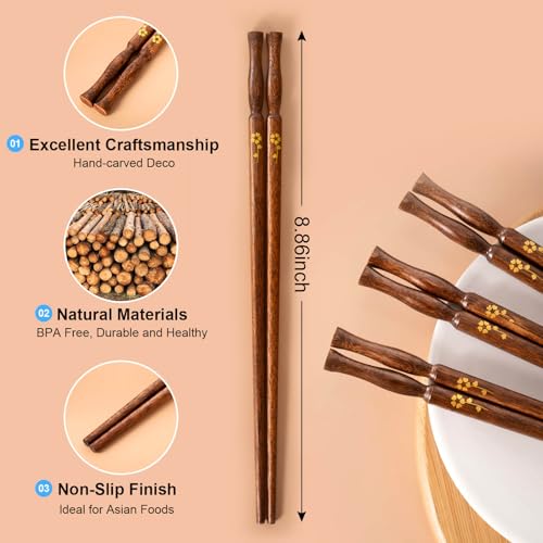 5 Pairs Chopsticks Set (5 Count)