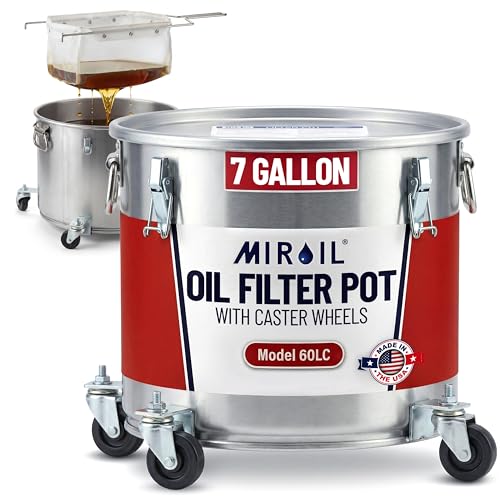 Oil Disposal Caddy with Caster Wheels