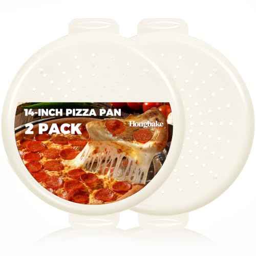 2 Pack Pizza Pan 14 Inch with Holes (2 Count)