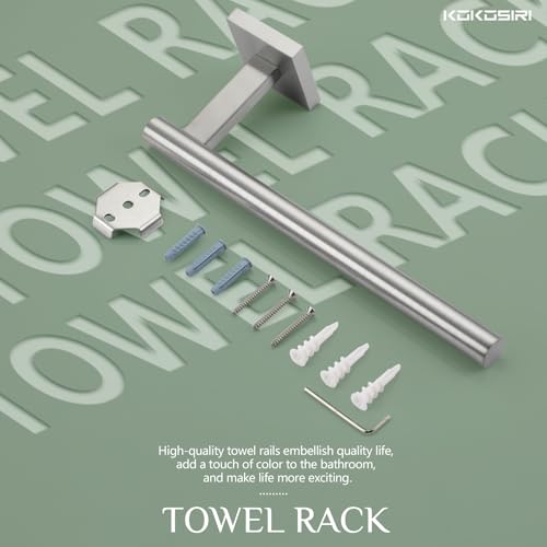 Towel Holder Brushed Nickel Bathroom Accessory Hand Towel Bars Wall Mounted Kitchen Cabinet Paper Holder Stainless Steel
