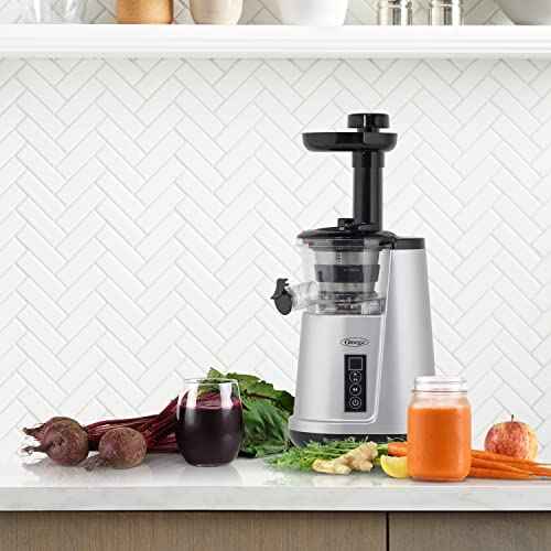 Juicer Cold Press 365 Vertical 65 RPM Slow Masticating Compact Extractor for Fruits and Vegetables with 3 Stage Auger & BPA