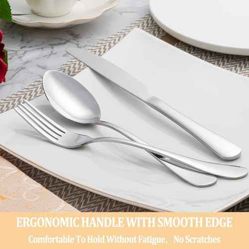 50 Piece Silverware Set Service for 10 (10 Count)