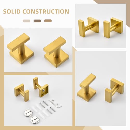 Towel Hooks for Bathroom (2 Count)
