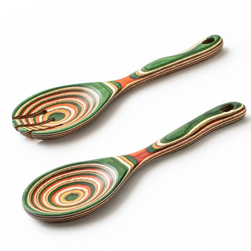 Pakkawood Wooden Salad Server Set