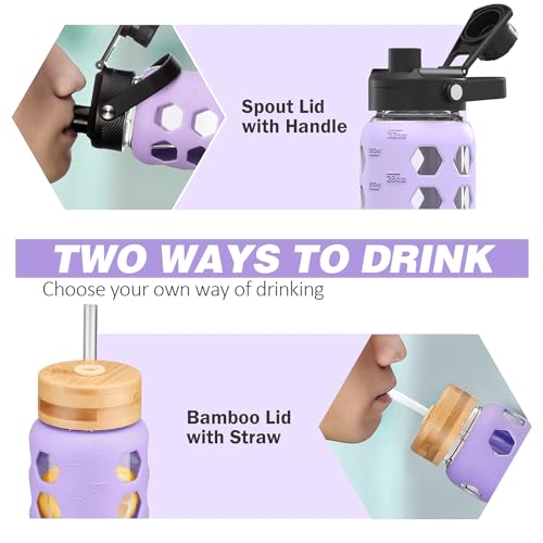 Glass Water Bottle