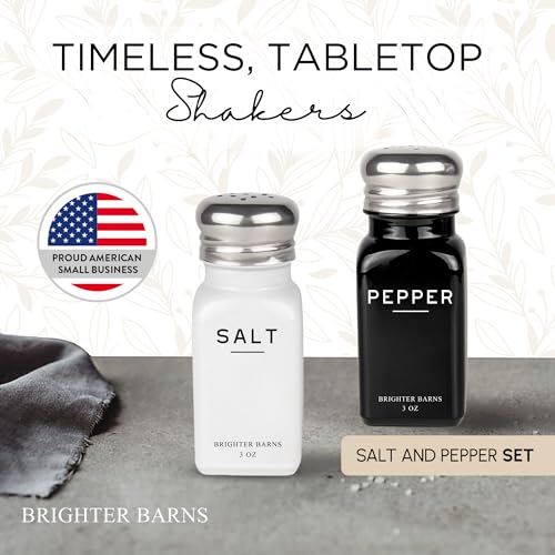 Farmhouse Salt and Pepper Shakers Set by Brighter Barns