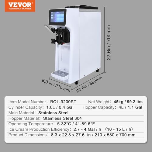 Commercial Ice Cream Machine 10.6 QT