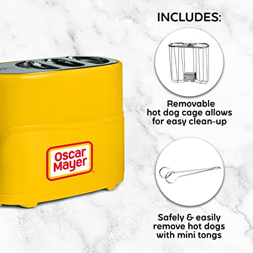 Oscar Mayer 2 Slot Hot Dog and Bun Toaster with Mini Tongs