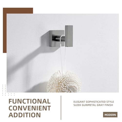 Gunmetal Gray Bathroom Towel Hook