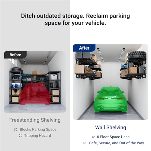 1 Pack 2x6ft Garage Shelving Wall