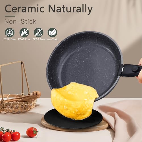 Ceramic Pots and Pans Set Non Stick