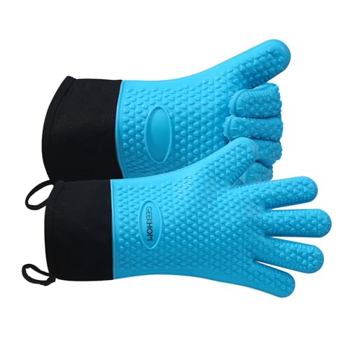 BBQ Gloves Heat Resistant Oven Mitts