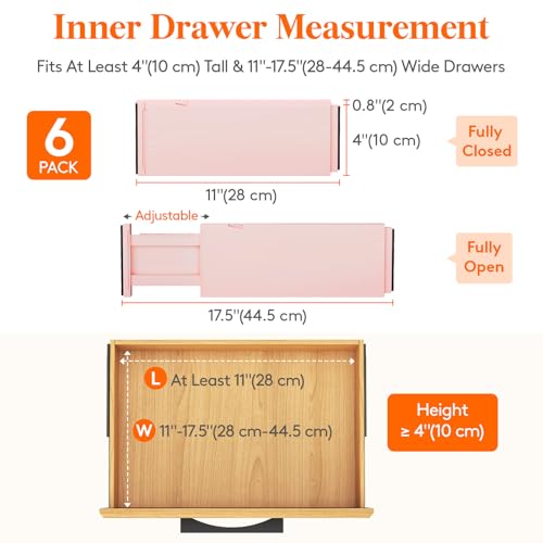 4" High Upgrade Drawer Divider (6 Count)