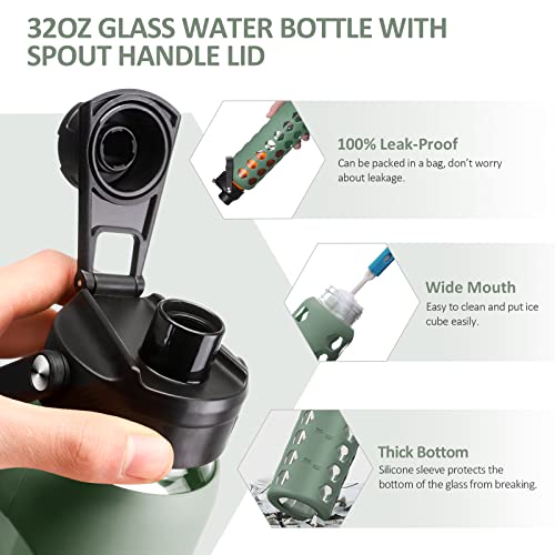 24oz Glass Water Bottle