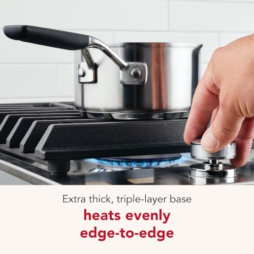 Stainless Steel Induction Sauce Pan with Pour Spouts
