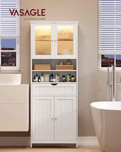 Storage Cabinet with LED Lights