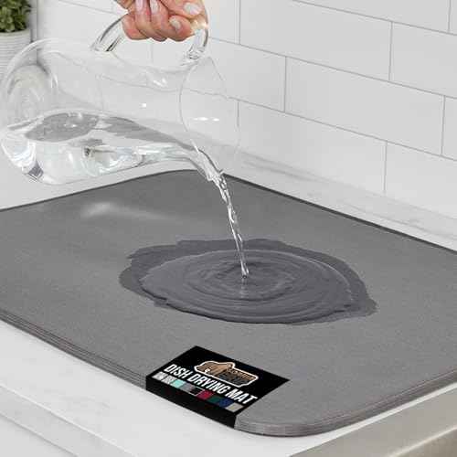 Ultra Absorbent Microfiber Dish Drying Mat