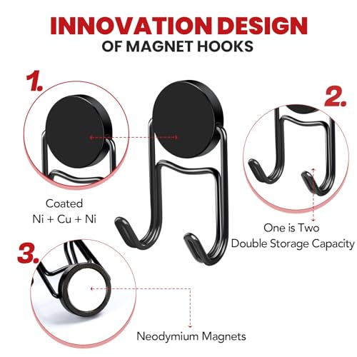 Magnetic Hooks for Cruise Cabins 80Lbs+ Heavy Duty Magnet Hook