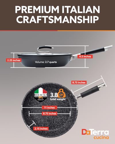 Nonstick Ceramic Frying Pan with Lid