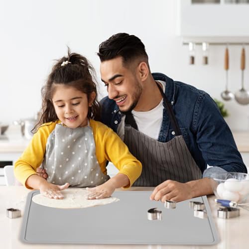 Silicone Placemats with Raised Edges for Kids
