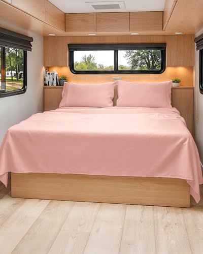 Short Queen Size 4 Piece Bed Sheet Set