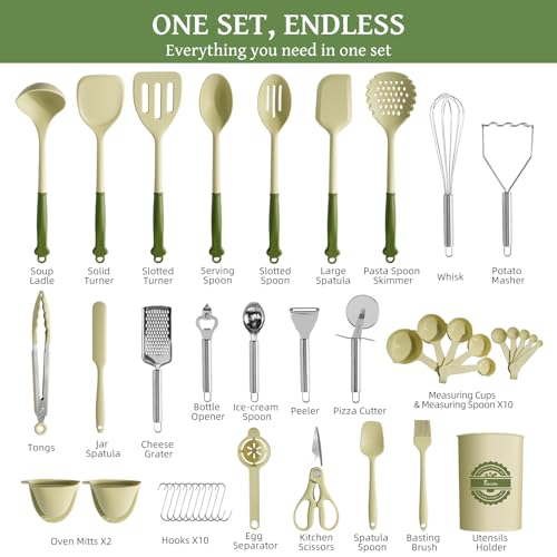 43 PCS Silicone Kitchen Utensils Set (43 Count)