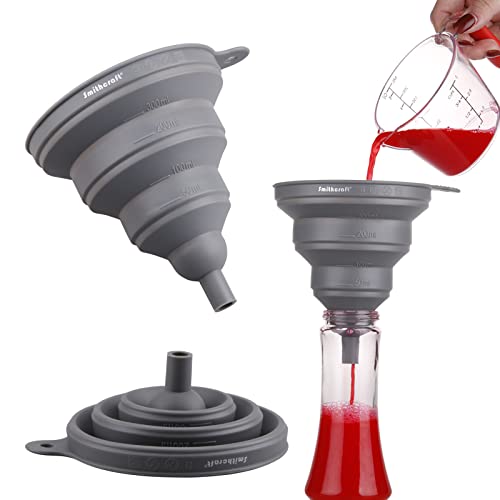 Funnel Set 4 Silicone Funnels for Kitchen