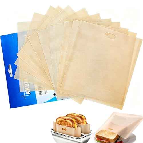 Reusable Non Stick Toaster Bags 12 Pack (12 Count)