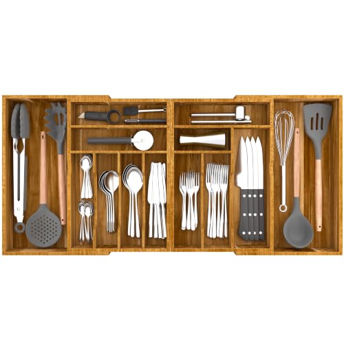 Extra Large Silverware Drawer Organizer