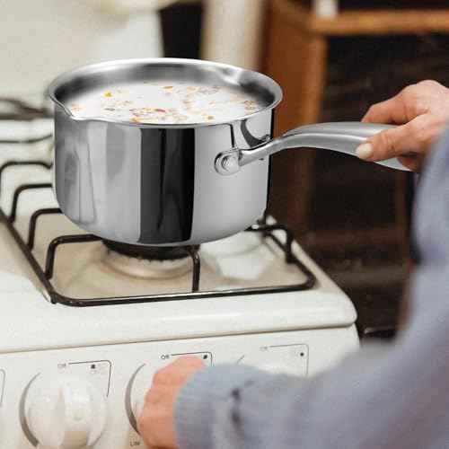 Stainless Steel Saucepan with Glass Lid