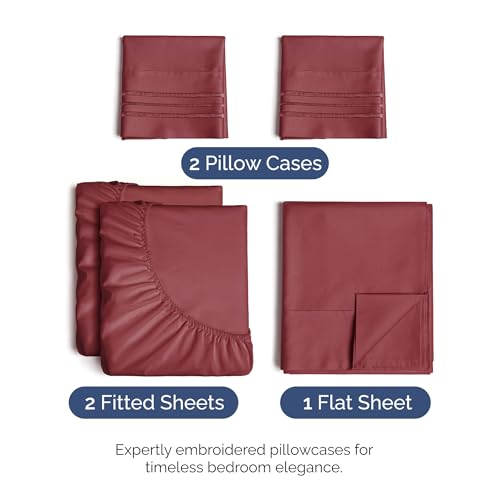 Split King Size 5 Piece Sheet Set