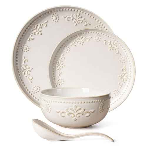 4 Piece Handcrafted Ceramic Dinnerware Set