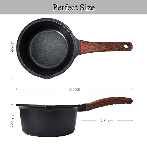 2QT Nonstick Sauce Pan with Lid