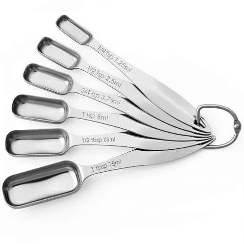 Stainless Steel Measuring Spoons Set of 6 (6 Count)