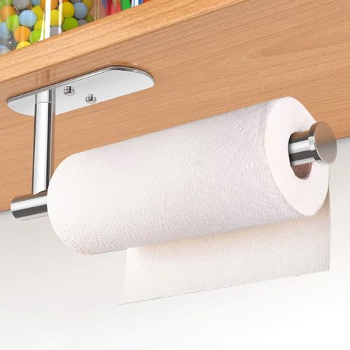 Self Adhesive Paper Towel Holder Under Cabinet Mount