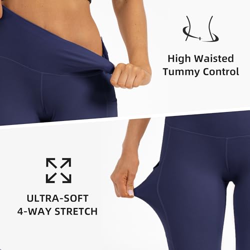Butt Lifting High Waist Leggings for Women Buttery Soft Yoga Pants with Pockets Moisture