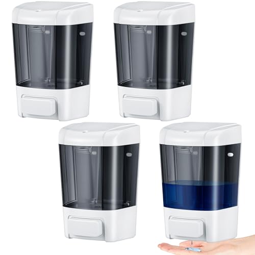 4 Pcs Wall Mounted Soap Dispenser (4 Count)