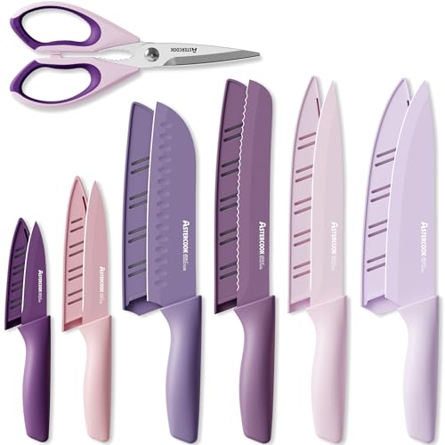 Knife Set 13 Pieces Kitchen Knives Set with Healthy Anti (13 Count)