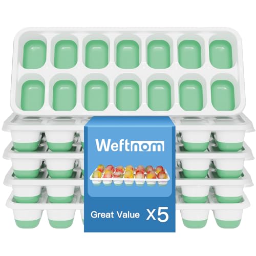 Ice Cube Trays with Lids for Freezer (5 Count)