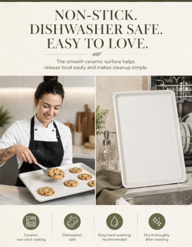Ceramic Baking Sheet 15" x 10" Quarter Sheet Pan