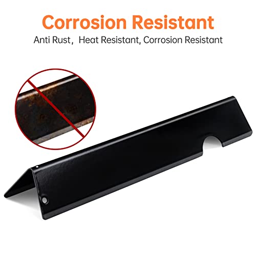 Porcelain Enameled Grill Flavorizer Bar Heat Plates with 2 Pack Stainless Steel Cooking Grates Grill Replacement Parts for Weber Genesis II 300 Series E