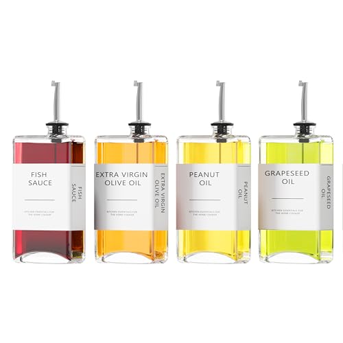 Kitchen Cooking Oil Dispenser Set (4 Count)