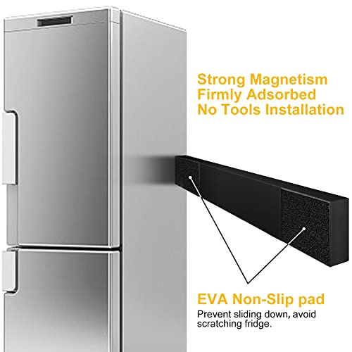 Black Magnetic Knife Strip for Refrigerator