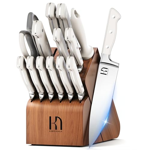 15 pc Japanese Kitchen Knife Block Set (15 Count)