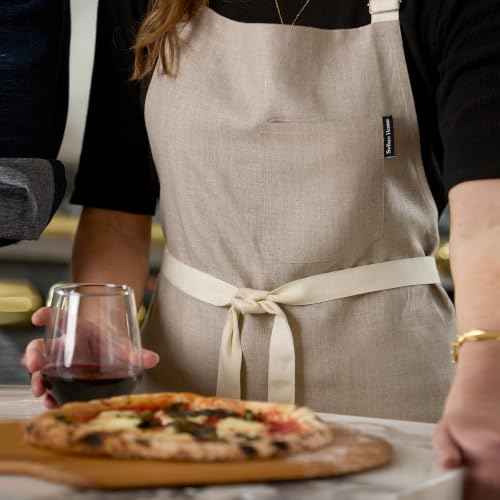 100% Pure Linen Kitchen Apron