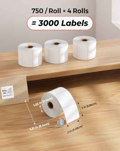 2x2 Thermal Labels (3000 Count)